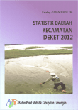 Statistik Daerah Kecamatan Deket 2012