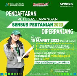 Perpanjangan Rekrutmen Petugas Lapangan ST2023