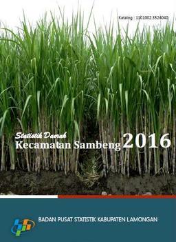 Statistik Daerah Kecamatan Sambeng 2016